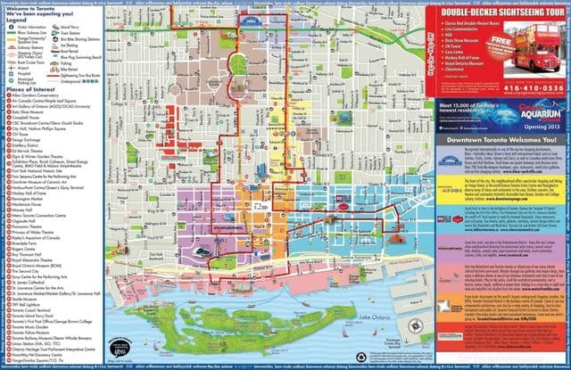Mappa di Toronto