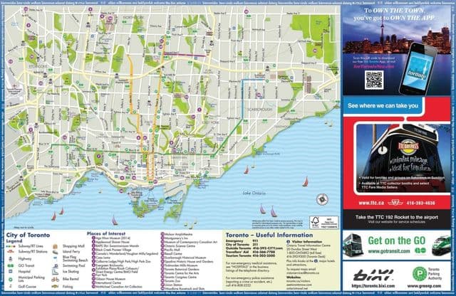 Mappa di Toronto