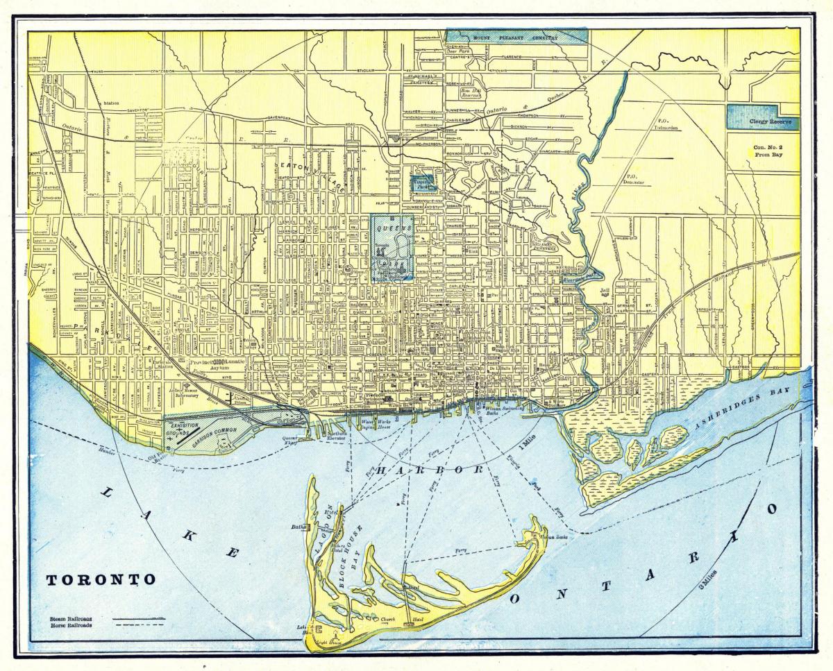 Toronto mappa antica